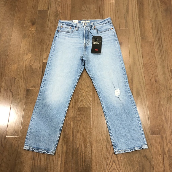 Levi's - Wedgie Fit Straight Jeans - Tango Blue - Picture 6 of 16